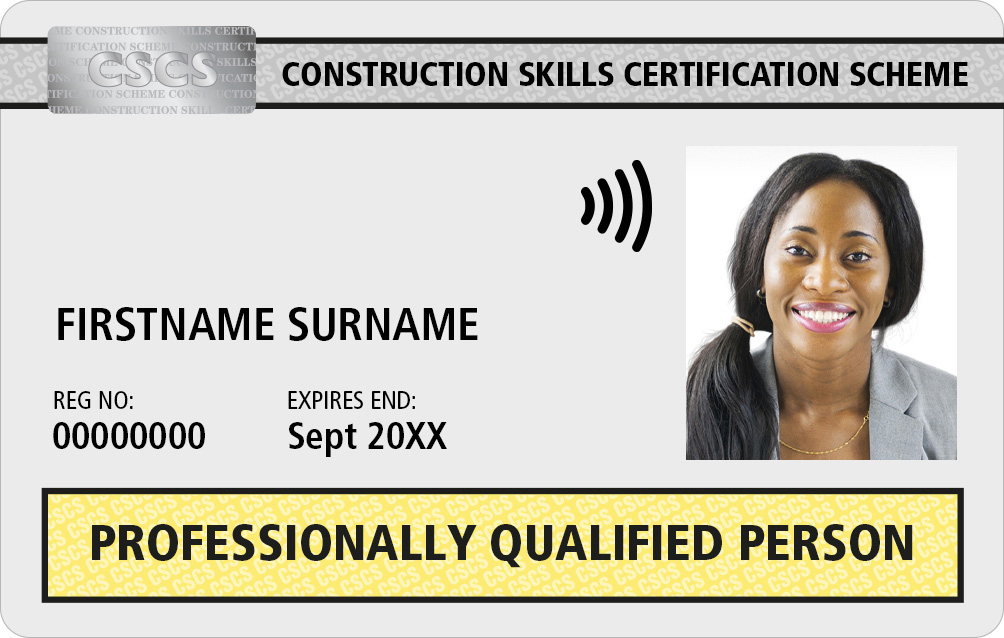 PQP CSCS Card Professionally Qualified Person