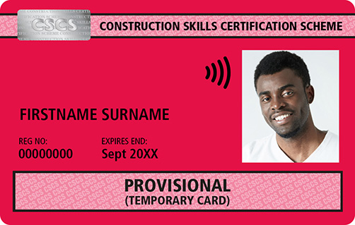 Red CSCS Card Provisional