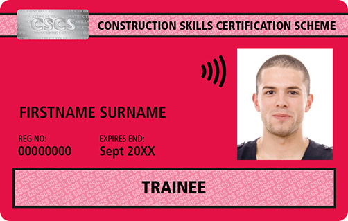 Red CSCS Card Trainee